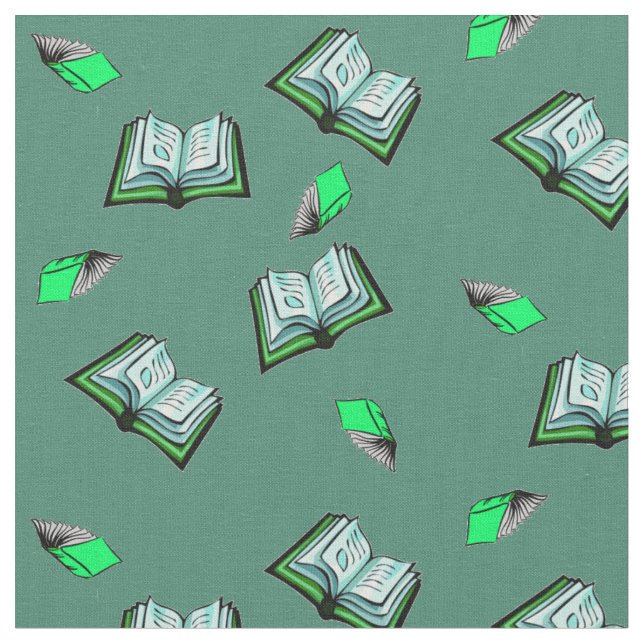Tecido Livros de vôo! (Detalhe)