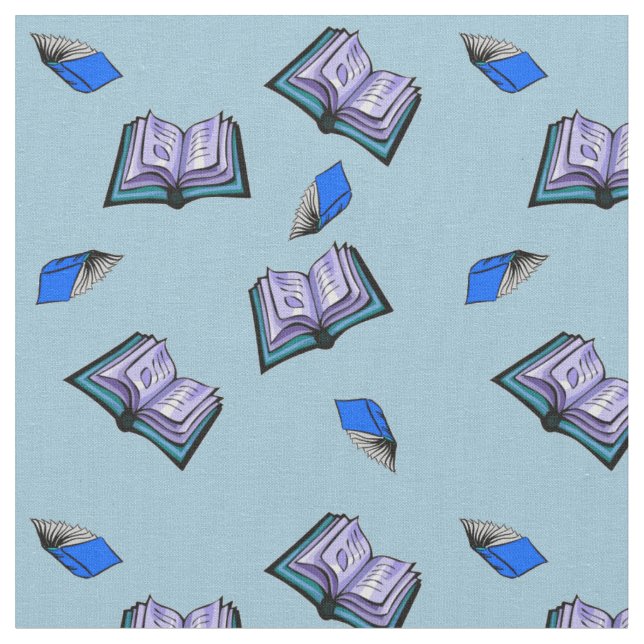 Tecido Livros de vôo! (Detalhe)