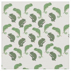 Tecido Lizards Chameleons Art