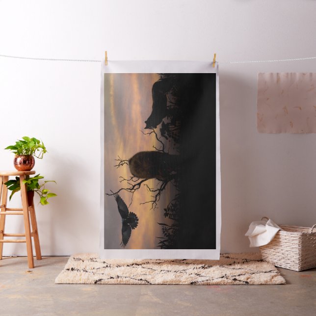 Tecido Lobos e Raven (In Situ)