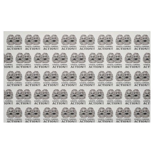 Tecido Logótipo gráfico de conceito em ação (Fat Quarter)