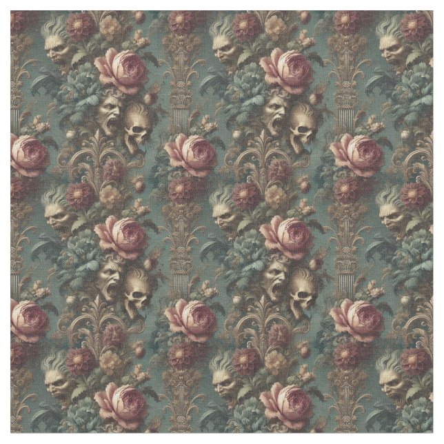 Tecido Longa Longa Distância da Dor - Azulejo Gótico Dens (Detalhe)