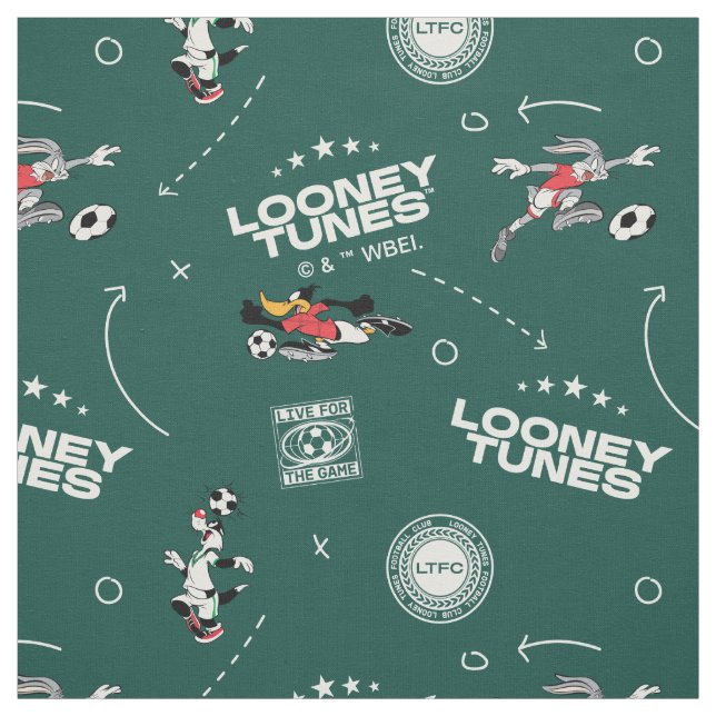 Tecido LOONEY TUNES™ Soccer Playbook Pattern (Modelo)