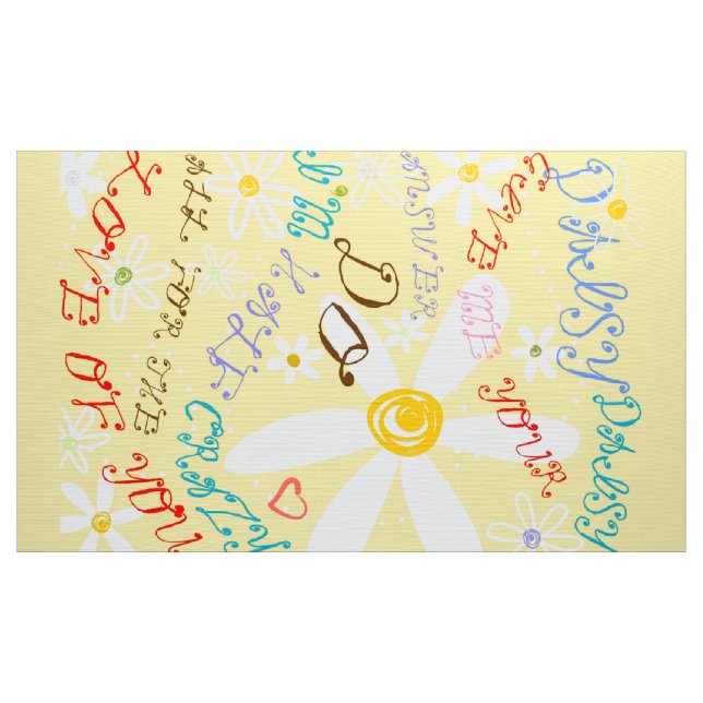 Tecido Louca margarida (Jarda)