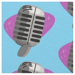 Tecido Loucura do microfone