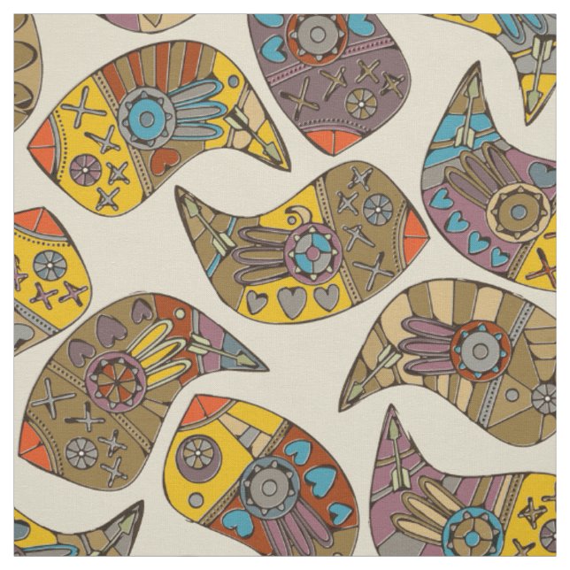 Tecido Love bird paisley (Modelo)