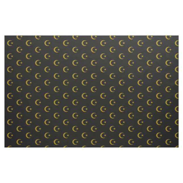 Tecido Lua crescente e algodão penteado estrela (56" (Fat Quarter)
