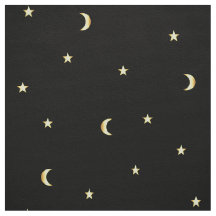 Lua Dourado e estrelas