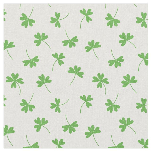 Tecido Lucky Clover em Branco (Detalhe)