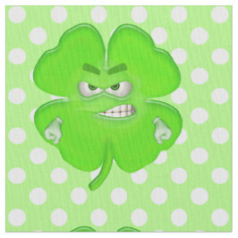 Tecido Lutar Contra O Shamrock Nos Pontos Brancos