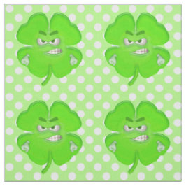 Tecido Lutar Contra O Shamrock Nos Pontos Brancos