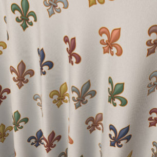 Tecido Luz de Design de Flor-de-lis de Terra com Bosques
