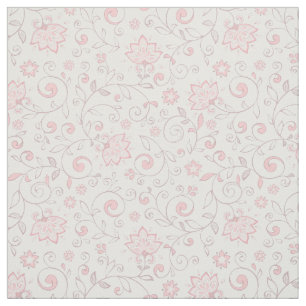 Tecido Luz elegante - teste padrão floral cor-de-rosa