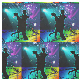 Tecido Luzes do palco do casal da dança de salão de baile