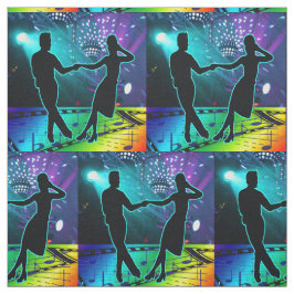 Tecido Luzes do palco do casal da dança do balanço e