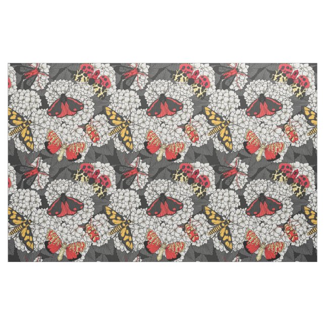 Tecido Luzes sobre hidrangea branca (Fat Quarter)