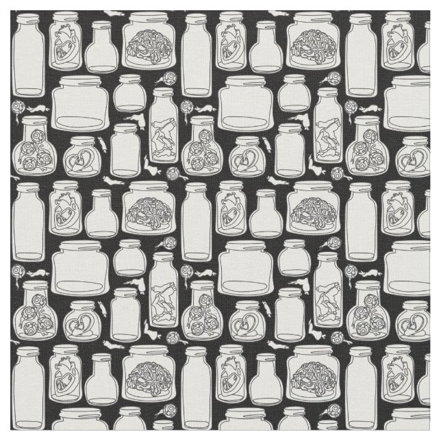 Tecido macabro de medicina branco preto (Detalhe)