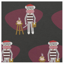 Tecido Macaco Beatnik Sock