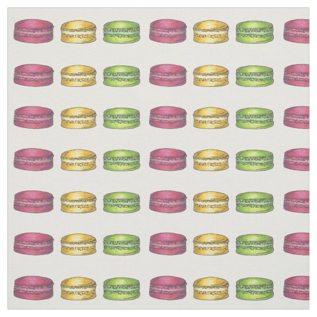 Tecido Macaron Patisserie Pastelaria Francesa (Modelo)