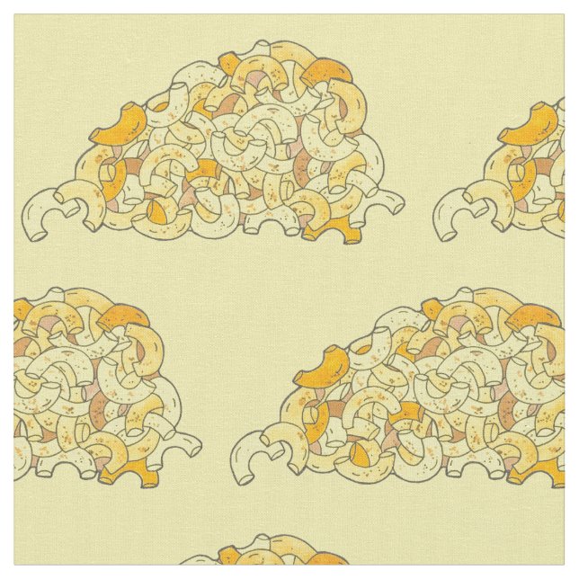 Tecido Macaroni Mac and Cheese Soul Comida Southern Cuisi (Detalhe)