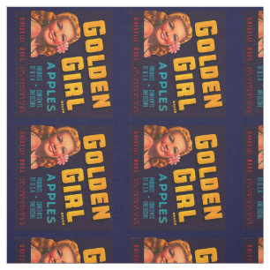 Tecido Maçãs ouros