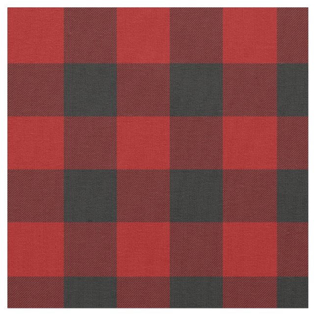 Tecido MacGregor | Rob Roy | Buffalo Xadrez Red Tartan (Detalhe)