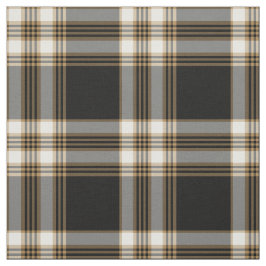 Tecido MacGuinness Tartan Black and Brown Irish Xadrez