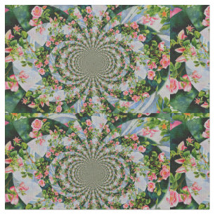 Tecido Mackinac rosa mandala