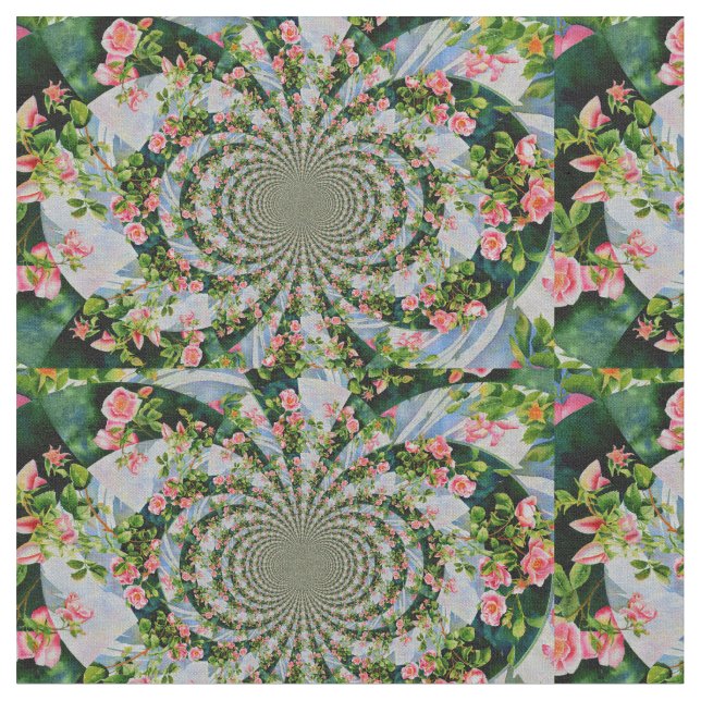 Tecido Mackinac rosa mandala (Detalhe)