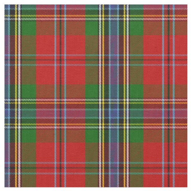 Tecido MacLean do impressão do Tartan de Duart (Detalhe)