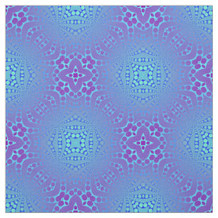 Tecido Madhi Op em azul e em roxo