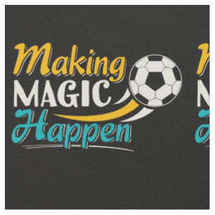 Tecido Magia do Fazer de futebol acontece