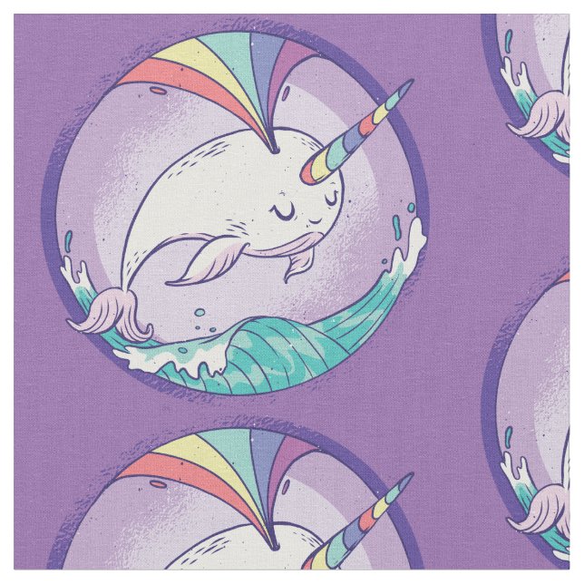 Tecido Magical Narwhal (Detalhe)