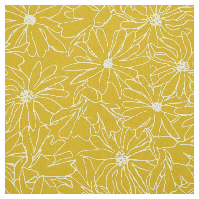 Tecido magnolia stellata - creme amarelo (Modelo)