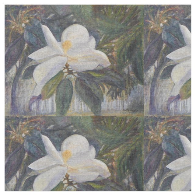 TECIDO MAGNÓLIA VELHA DE FLORIDA (Detalhe)