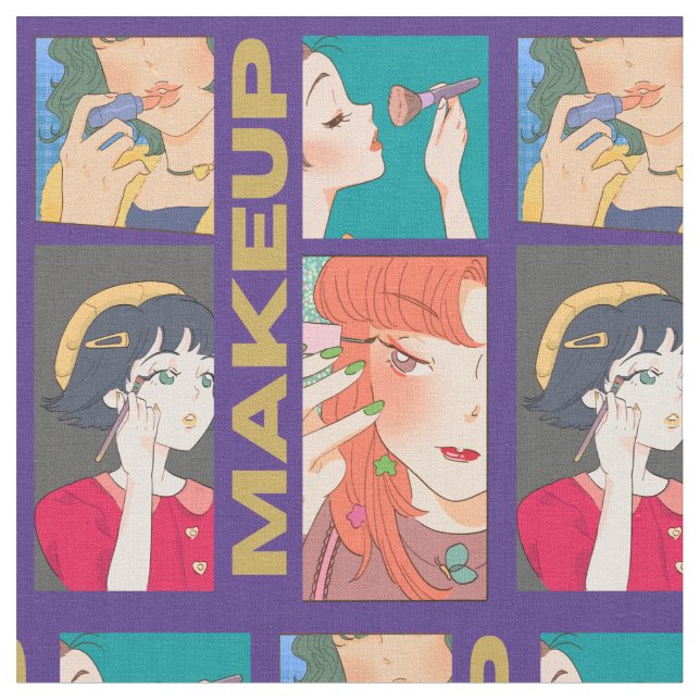 TECIDO MAKEUP GIRLS PURPLE (Detalhe)