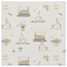 Mama Coelho e bebê impressão de berçário de Páscoa