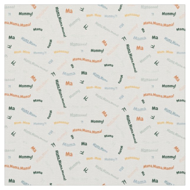 Tecido Mama mother best mom (Detalhe)