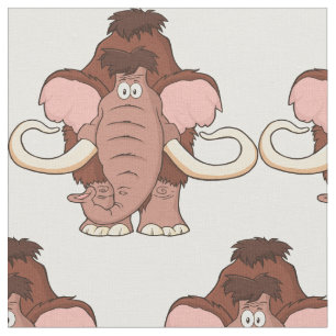 Tecido Mammoth Woolly dos desenhos animados