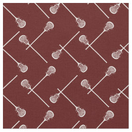 Tecido Manchas brancas de Maroon Lacrosse Patteradas