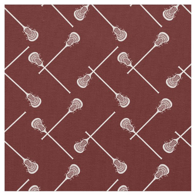 Tecido Manchas brancas de Maroon Lacrosse Patteradas (Detalhe)