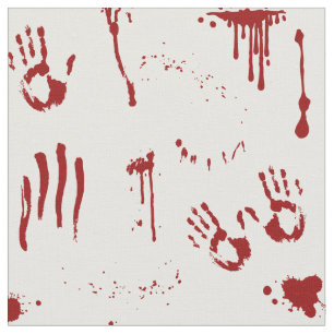 Tecido Manchas sangrentas de Halloween e Splatter de Sang