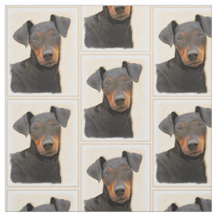 Tecido Manchester Terrier Pintura Original