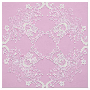 Tecido Mandala. cor-de-rosa floral étnico