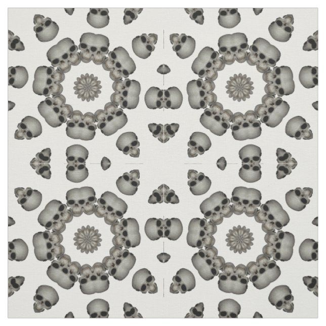 Tecido Mandala humana assustador do crânio (Modelo)