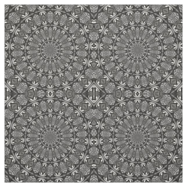 Tecido Mandala Monocromático (Modelo)