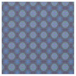 Tecido Mandalas em combinação padrões repetidos azuis