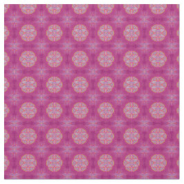 Tecido Mandalas em padrões de repetição Rosa Mistos