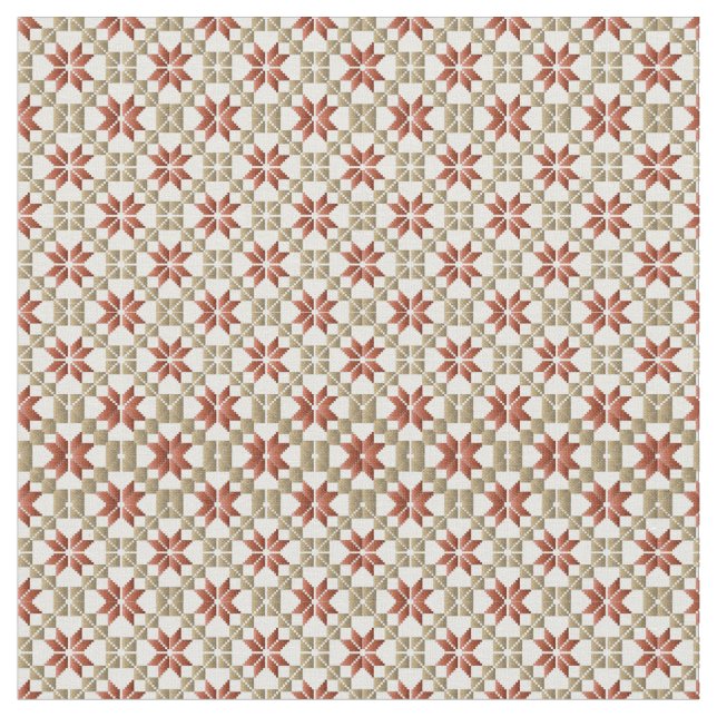 Tecido Manhã da Letónia - SN - padrão geométrico IX (Detalhe)