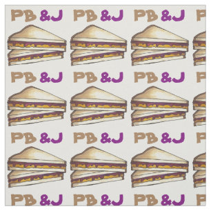 Tecido Manteiga de amendoim e sanduíche de gelatina Pb&J